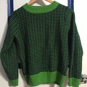 Navy/green sweater by Threequarter